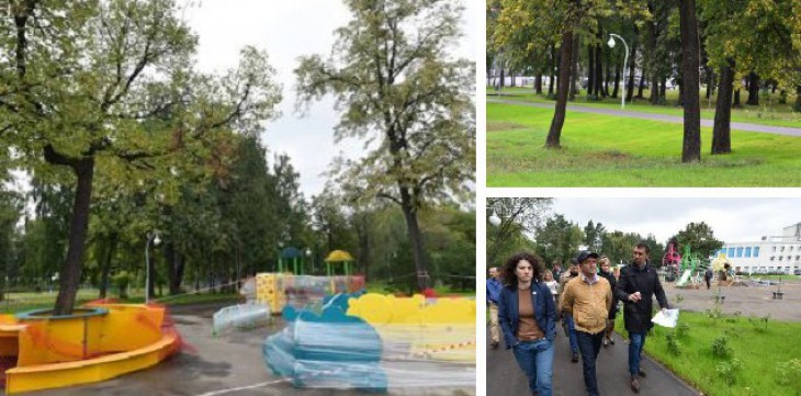 В парке "Сосновая роща" возле ДК Химиков будут игровые зоны и детское кафе