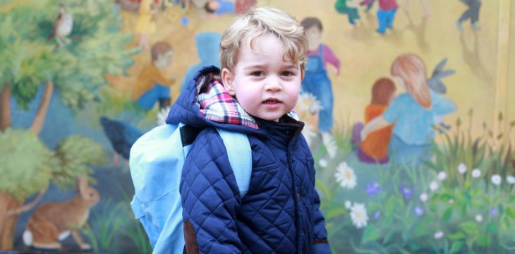 Наследник британской короны принц Джордж впервые пошел в детский сад