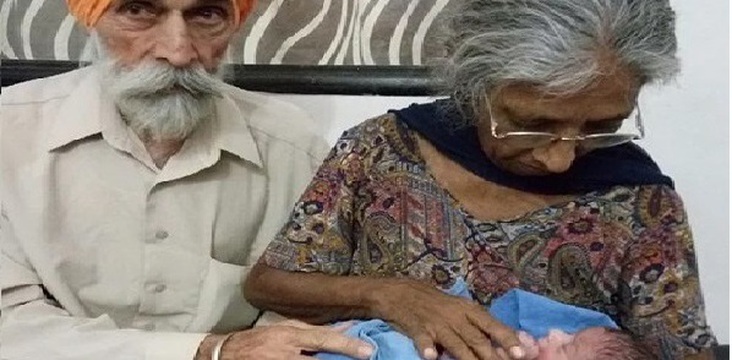 70-летняя индианка впервые стала мамой
